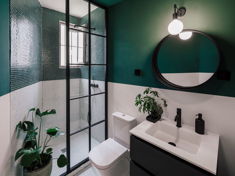 Interior design with duo colors